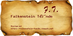 Falkenstein Tünde névjegykártya
